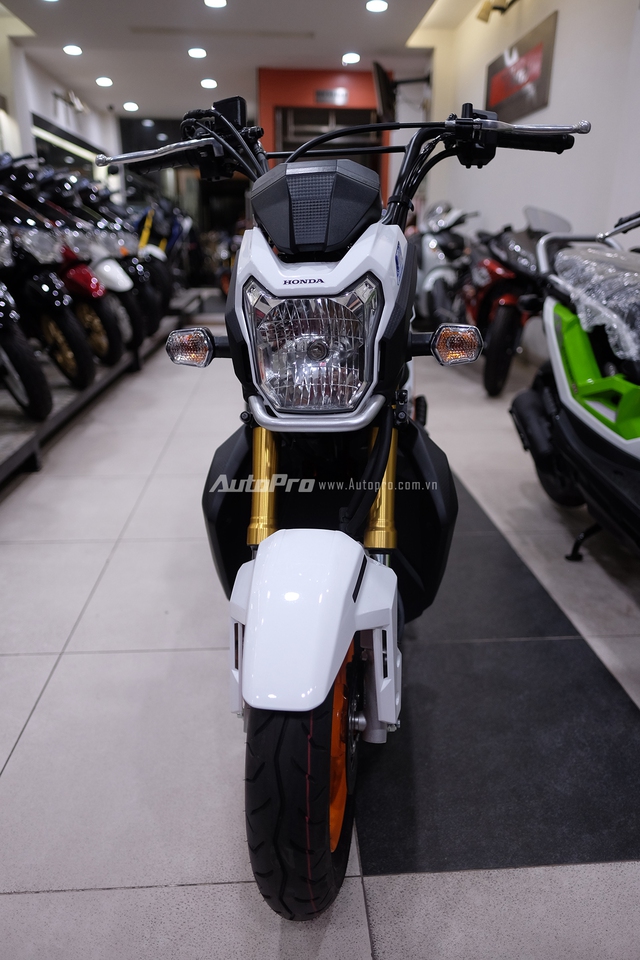 Xe vẫn được trang bị đèn pha bản lớn cùng xi-nhan tách rời hai bên. Thiết kế này có nhiều điểm tương đồng với Honda MSX.