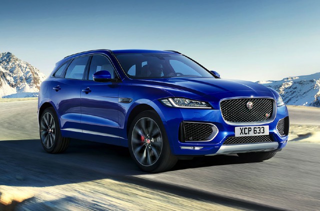 
Jaguar F-Pace được trình làng lần đầu tiên trong triển lãm Frankfurt 2015 và được xem như đối thủ nặng ký của những Audi Q5, BMW X3 và Porsche Macan. Về thiết kế xe có ngoại hình bắt mắt với cụm đèn pha pha LED thiết kế sắc cạnh, các chi tiết của lưới tản nhiệt và hốc gió đều được mạ crôm sáng loáng.
