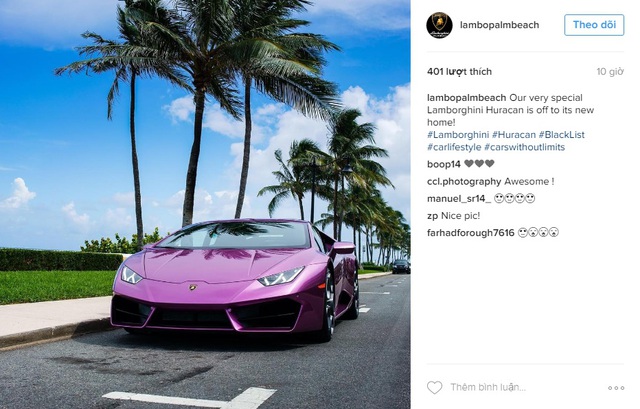
Chiếc Lamborghini Huracan màu tím nổi bật đã tìm thấy chủ sau bão Matthew.
