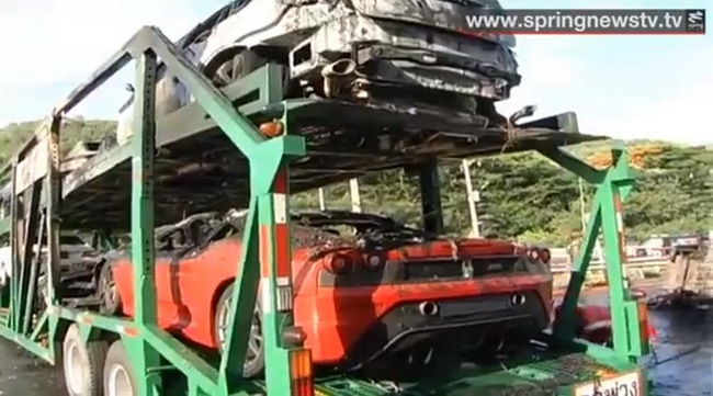 4 chiếc xe cháy tại Thái Lan bị nghi là hàng lậu 5