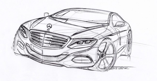 Mercedes-Benz công bố bản phác thảo S-Class Coupe 1