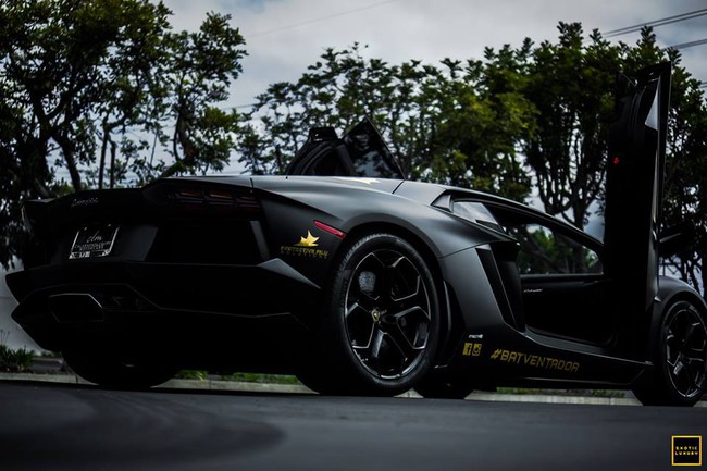 Tóc vàng "chơi trội" với Lamborghini Aventador phong cách Người dơi 6