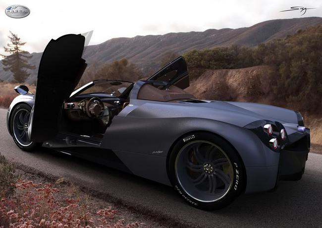 H&igrave;nh h&agrave;i trong mơ của Pagani Huayra Roadster 2