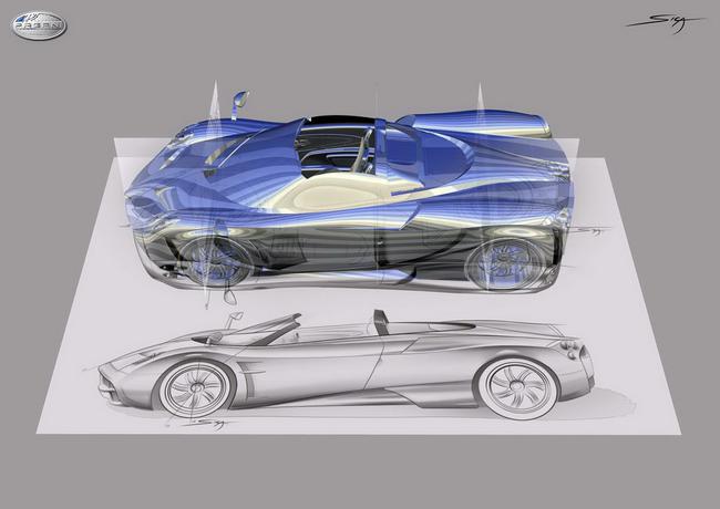H&igrave;nh h&agrave;i trong mơ của Pagani Huayra Roadster 21