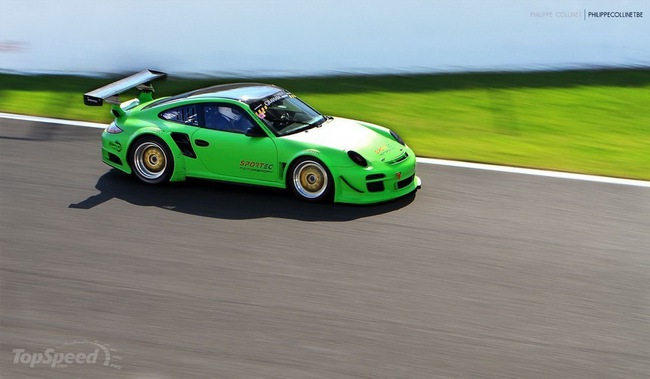 Sportec biến Porsche 911 GT2 RS thành “Người khổng lồ xanh” 8