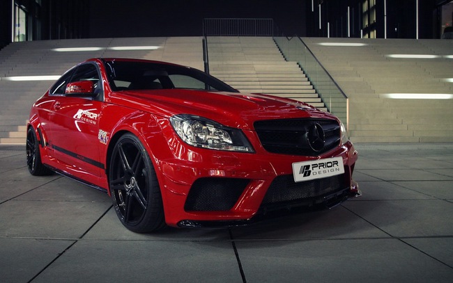 Mercedes-Benz C-Class Coupe bản độ “rực lửa” của Prior Design 7