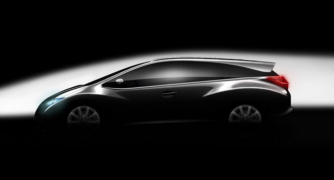Honda hé lộ Civic Wagon trước thềm Geneva 2 Honda hé lộ Civic Wagon trước thềm Geneva 2