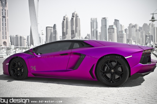 Siêu xe Lamborghini Aventador màu “tím Huế” của tỷ phú Qatar 2