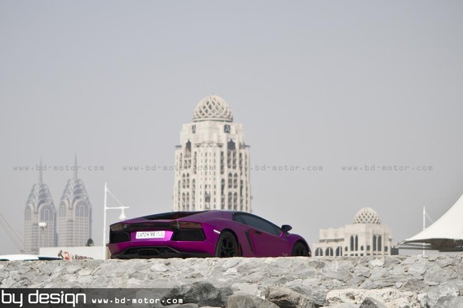 Siêu xe Lamborghini Aventador màu “tím Huế” của tỷ phú Qatar 3