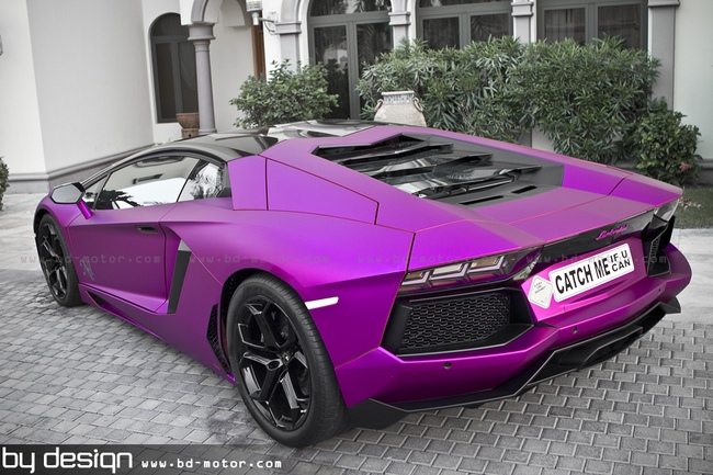 Siêu xe Lamborghini Aventador màu “tím Huế” của tỷ phú Qatar 4