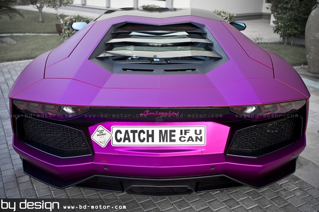 Siêu xe Lamborghini Aventador màu “tím Huế” của tỷ phú Qatar 5