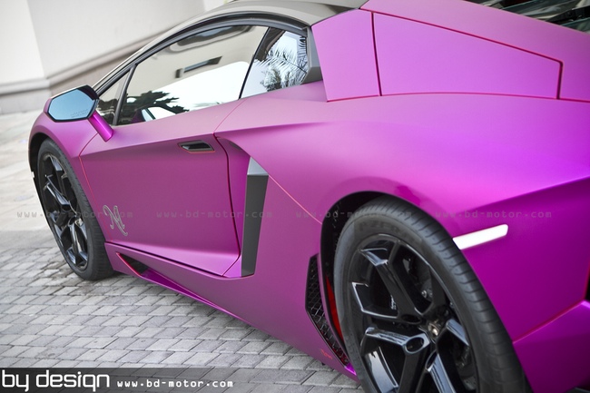 Siêu xe Lamborghini Aventador màu “tím Huế” của tỷ phú Qatar 10