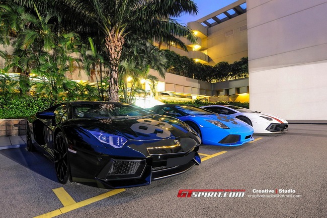 Dàn siêu xe hội ngộ tại Singapore mừng năm mới 2
