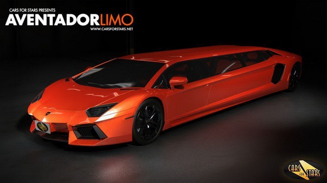 Biến Lamborghini Aventador thành limousine siêu dài 4