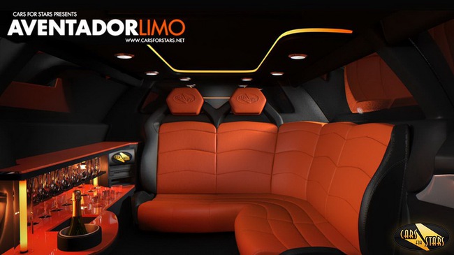 Biến Lamborghini Aventador thành limousine siêu dài 6