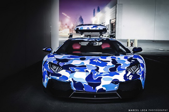 Siêu xe Lamborghini Aventador màu Arctic Camo tuyệt đẹp 1