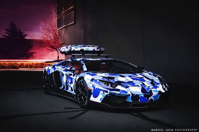 Siêu xe Lamborghini Aventador màu Arctic Camo tuyệt đẹp 3