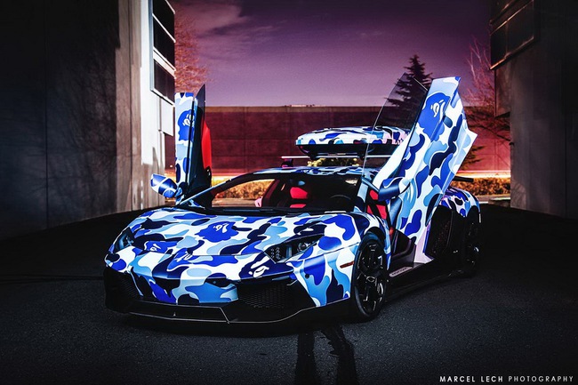 Siêu xe Lamborghini Aventador màu Arctic Camo tuyệt đẹp 4