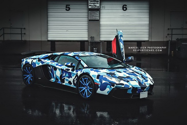 Siêu xe Lamborghini Aventador màu Arctic Camo tuyệt đẹp 11