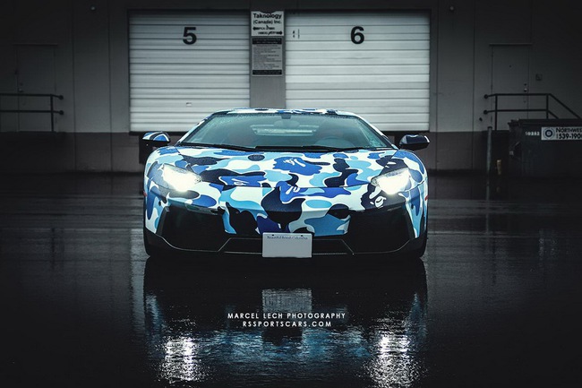 Siêu xe Lamborghini Aventador màu Arctic Camo tuyệt đẹp 12