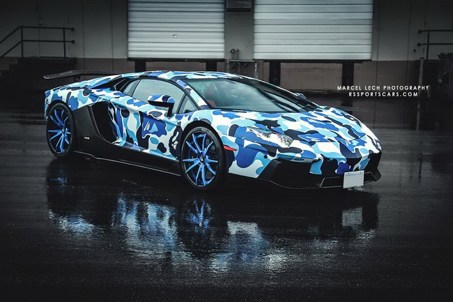 Siêu xe Lamborghini Aventador màu Arctic Camo tuyệt đẹp 14