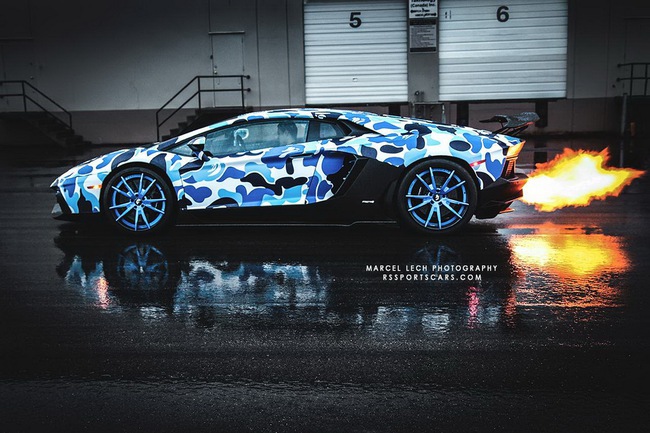 Siêu xe Lamborghini Aventador màu Arctic Camo tuyệt đẹp 16