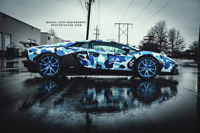 Siêu xe Lamborghini Aventador màu Arctic Camo tuyệt đẹp 18