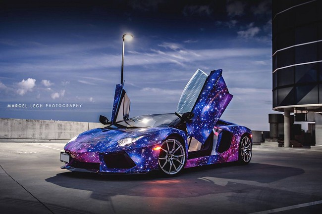 Lamborghini Aventador Roadster tỏa sáng như dải ngân hà 1