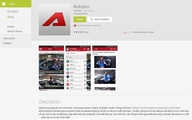 AutoPro có thêm ứng dụng đọc báo trên Windows Phone 1