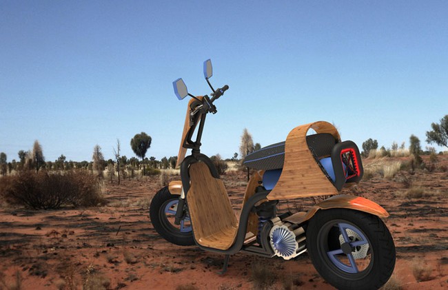 Sinh viên Đại học RMIT thiết kế scooter làm bằng cây tre 1
