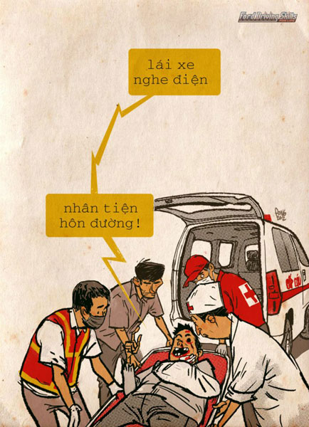 Cười và ngẫm với tranh biếm họa giao thông Việt Nam 4
