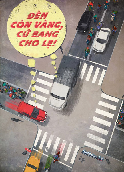 Cười và ngẫm với tranh biếm họa giao thông Việt Nam 11