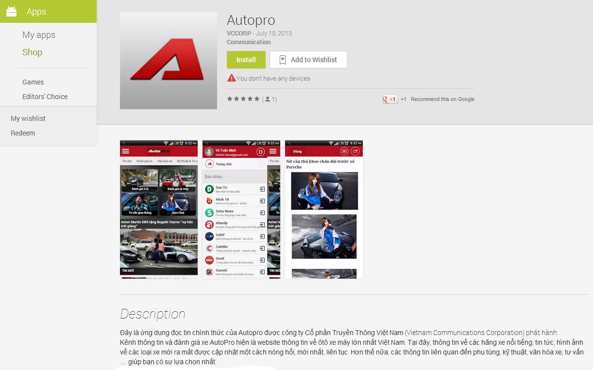 AutoPro ra mắt ứng dụng đọc báo trên di động 2