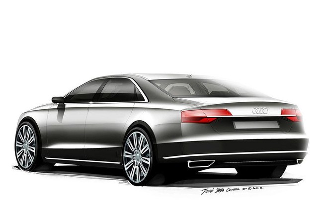 Audi chính thức hé lộ hình ảnh A8 mới 2