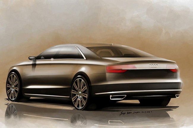 Audi chính thức hé lộ hình ảnh A8 mới 4