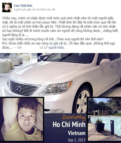 Sau khi được tặng Lexus tiền tỷ, Cao Thái Sơn đi mua Audi A6 1