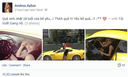 "Hot girl bị đánh" Andrea Aybar bị nghi chưa sở hữu Aston Martin DB9 1