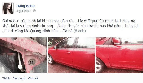 Xe "Mẹc" tiền tỷ của Vy Oanh bị cướp gương giữa ban ngày 6