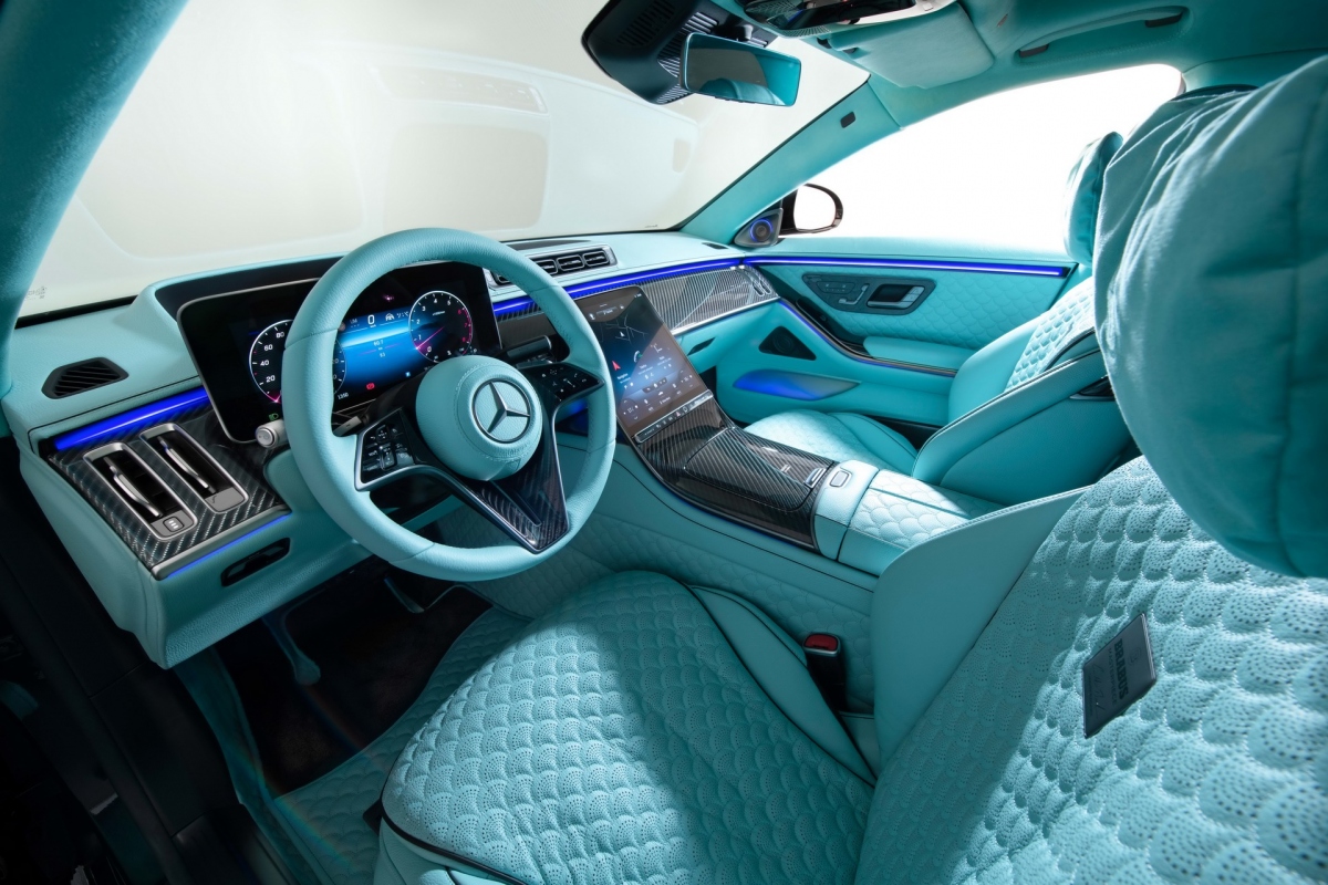 Chiêm ngưỡng Mercedes-Maybach S580 độ Brabus cực chất với sắc xanh ngọc - Ảnh 12.