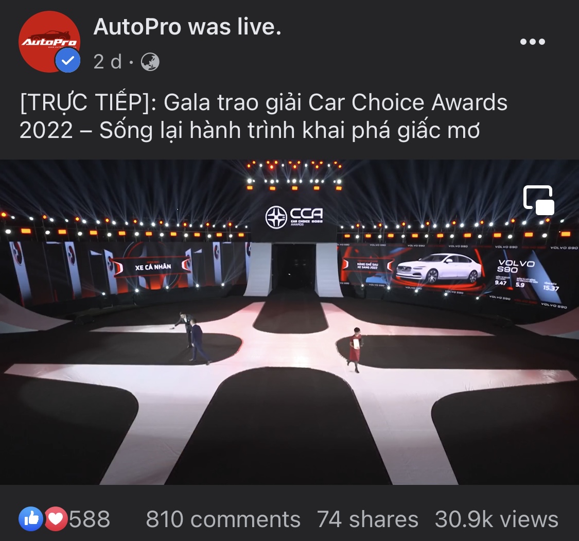 Những con số ấn tượng trong Livestream Gala Car Choice Awards 2022: Cả triệu lượt xem trên 163 kênh phát - Ảnh 5.