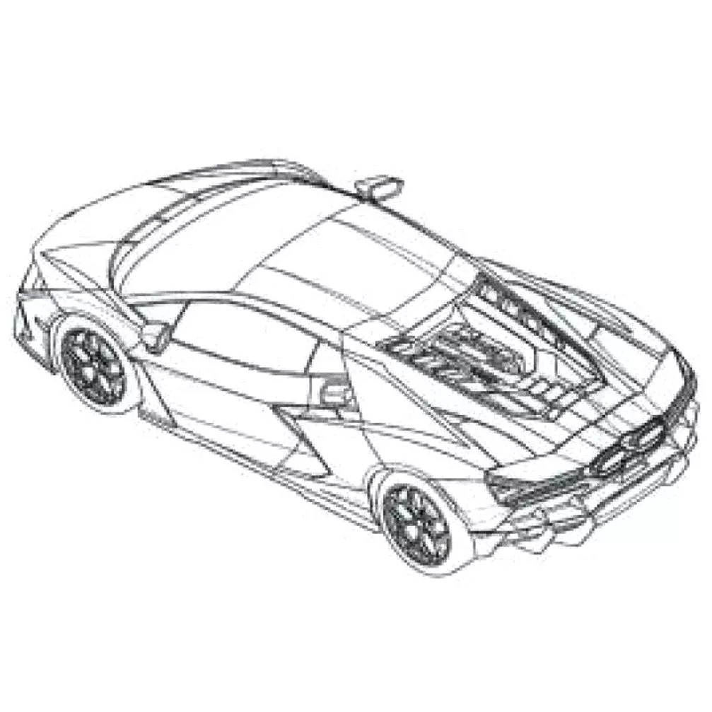 Rò rỉ thiết kế siêu bò mới của Lamborghini
