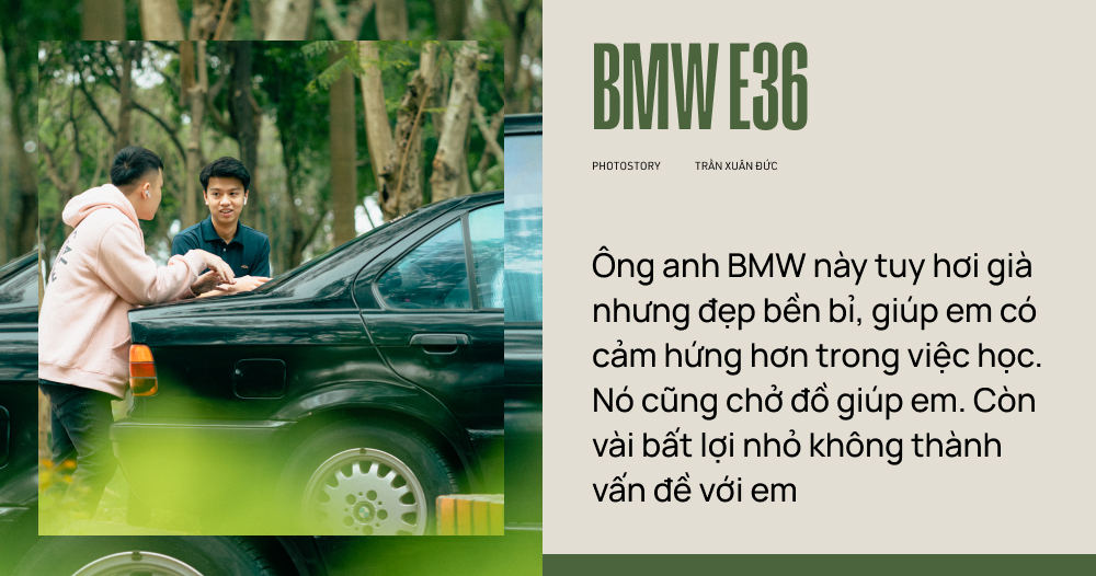 19 tuổi chơi BMW E36: ‘Bạn bè đi làm mua quần áo, em để tiền đổ xăng và sửa xe’  - Ảnh 2.