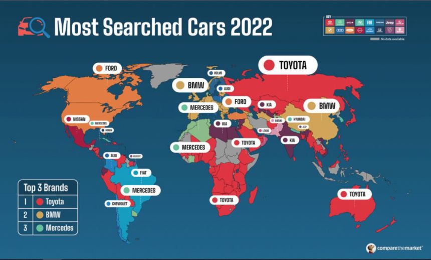 Toyota là hãng xe được tìm kiếm nhiều nhất thế giới trong 2022 - Ảnh 3.