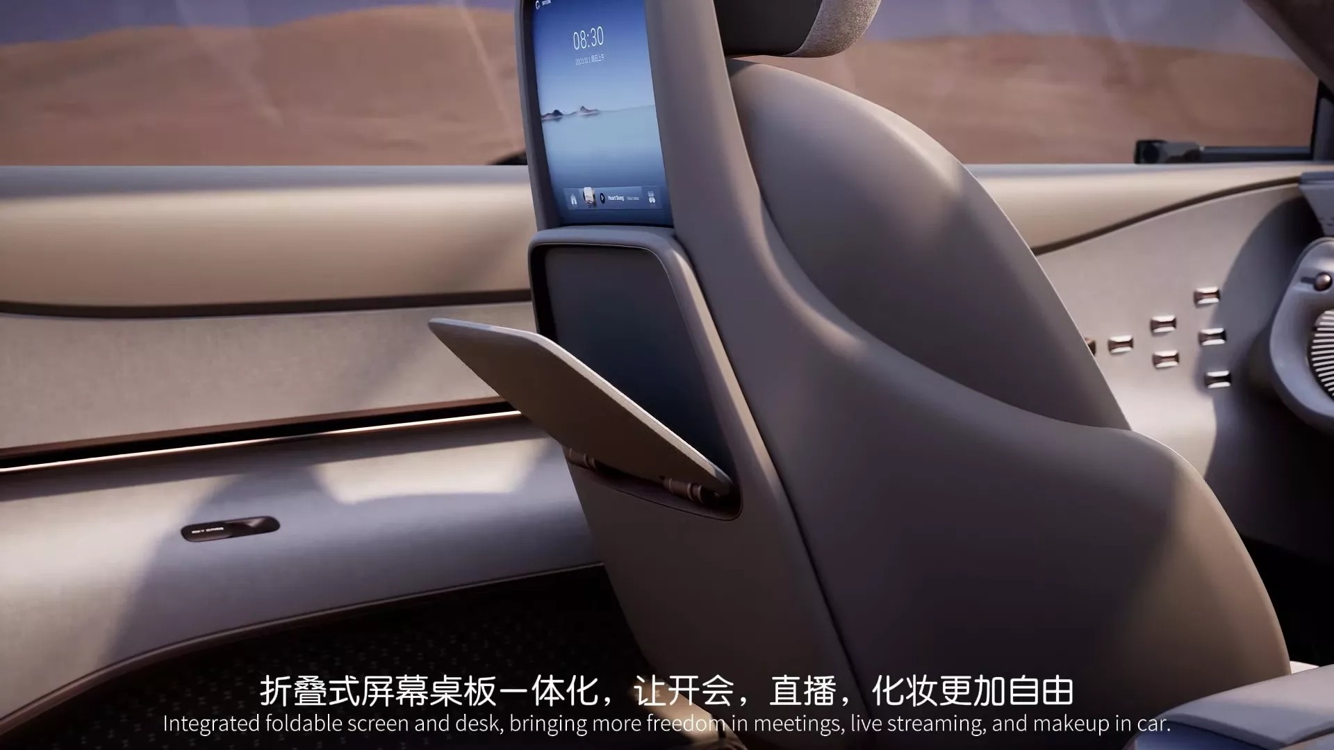 Mẫu sedan điện cỡ lớn tới từ Trung Quốc này được mệnh danh là "chuyên cơ mặt đất", có tủ lạnh, TV khủng và ghế ngả - Ảnh 6.