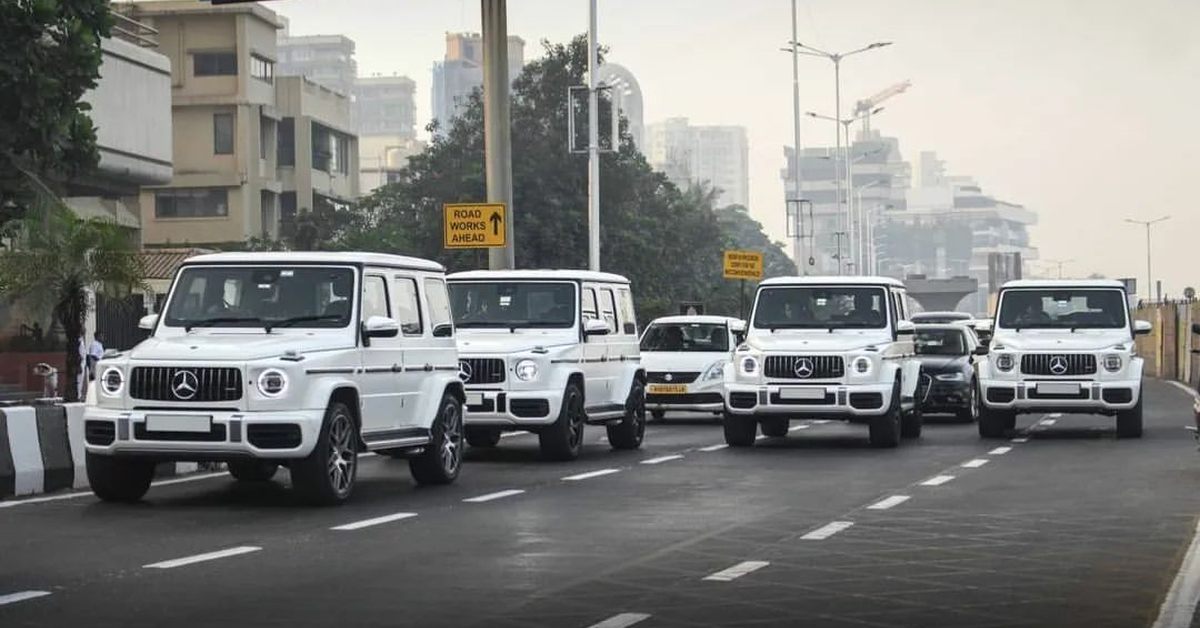 Đoàn xe toàn G63, Range Rover bảo vệ tỷ phú giàu nhất Ấn Độ - Ảnh 3.