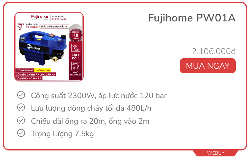 Máy xịt rửa xe mini dùng tại nhà giá chỉ từ vài trăm, nên mua hay không phải cân nhắc kĩ - Ảnh 6.