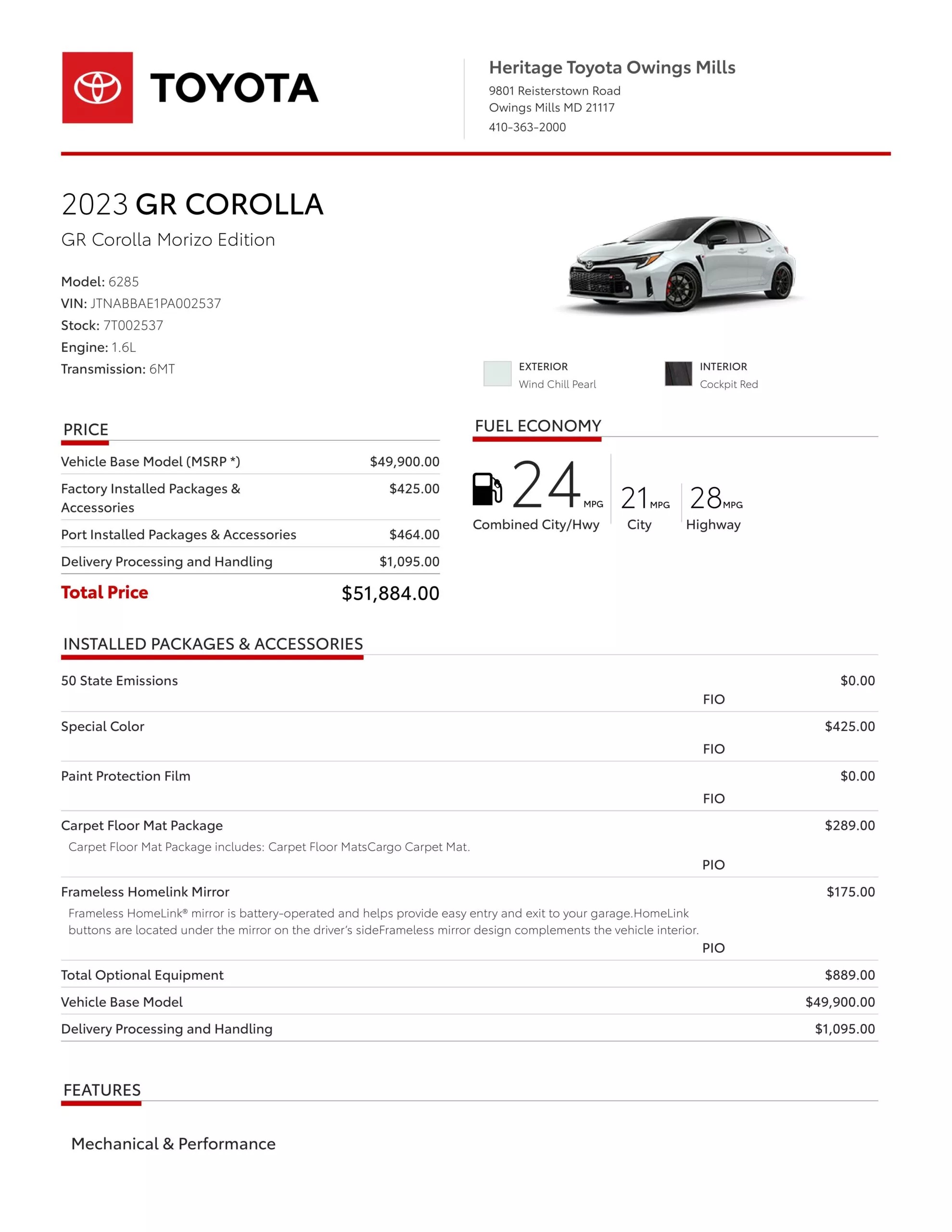 Đại lý Toyota tăng giá phiên bản GR Corolla Morizo lên ngưỡng 3,5 tỷ đồng, cao gấp 3 lần giá niêm yết - Ảnh 3.