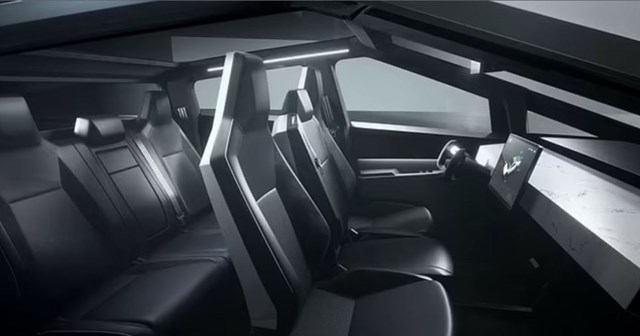 Lộ hình ảnh bên trong của chiếc Tesla Cybertruck trị giá 32.000 bảng Anh - Ảnh 4.