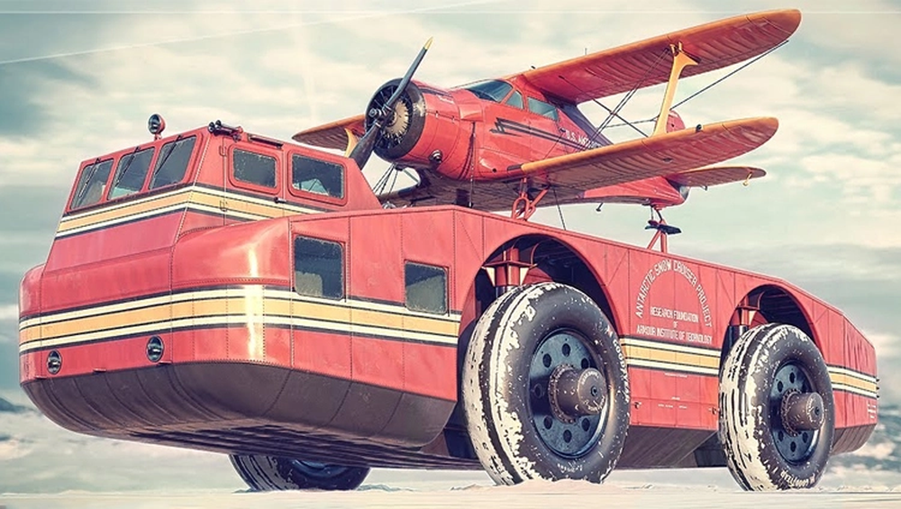Cỗ xe 37 tấn cõng cả máy bay trên lưng đưa tham vọng khai phá Nam Cực của Mỹ tới thất bại - Ảnh 1.