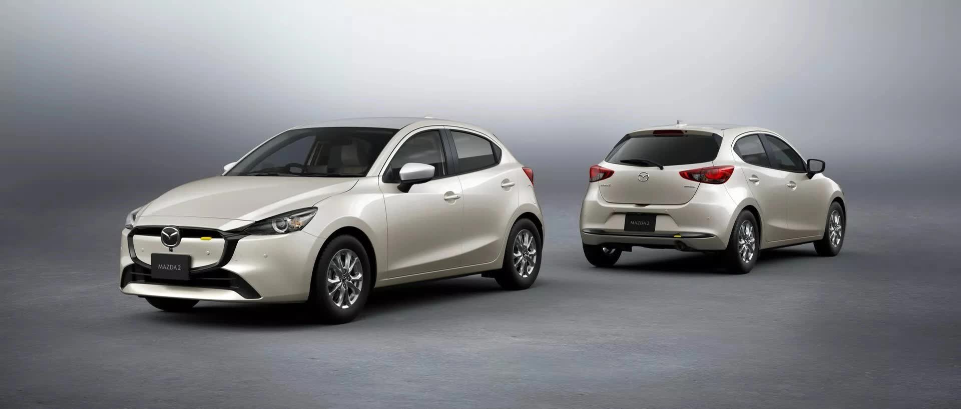Mazda2 2024 ồ ạt về đại lý trước ngày ra mắt: Mặt kín kiểu xe điện, giá dự kiến từ 429 triệu, rẻ hơn Morning, i10 bản full - Ảnh 4.